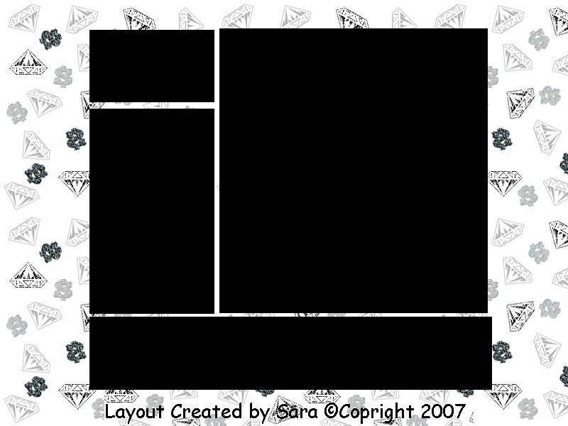 Myspace layout with diamonds and sparkles