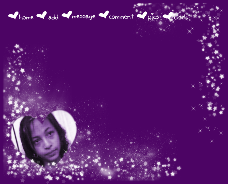 Purple myspace layout